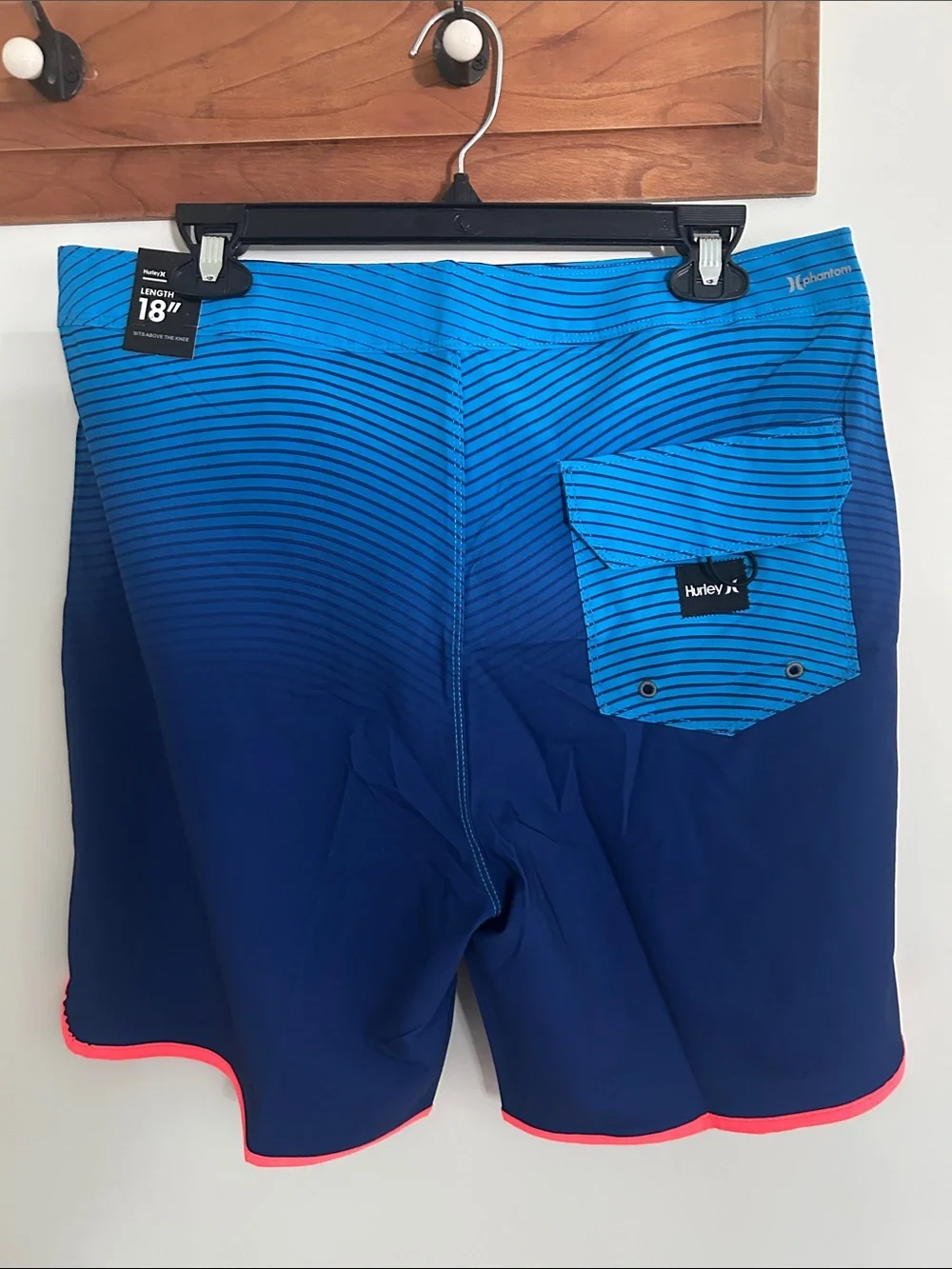 NWT Hurley Men’s Blue Boardshorts with USA Logo